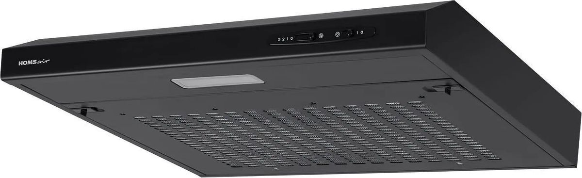 Вытяжка козырьковая HOMSAIR Horizontal 50, управление ползунковое, черный [ут000010850]